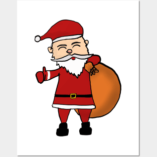 Cute Santa Posters and Art